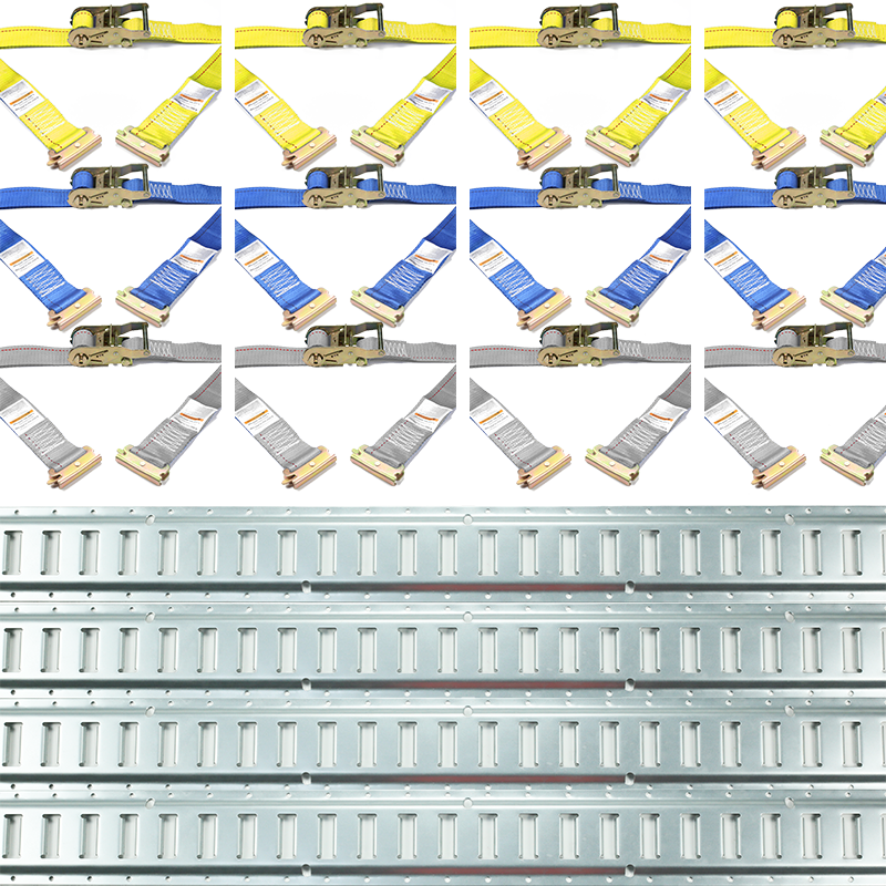 4-pack ratelbanden E Track Kit