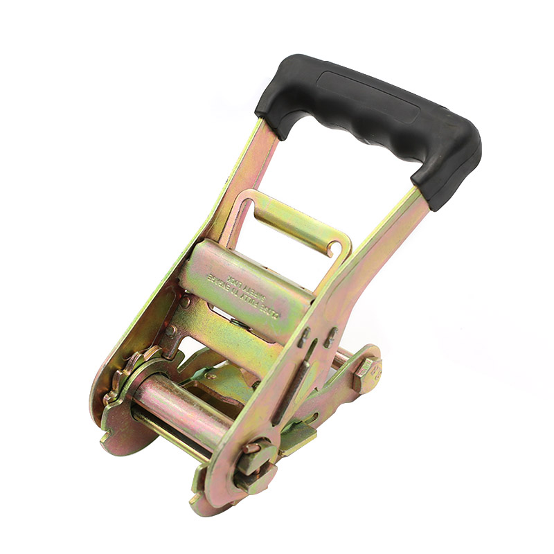 2 inch met rubber beklede ratelgesp