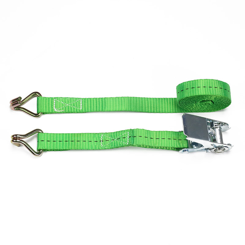 Groene Doubie J hook Ratchet Straps